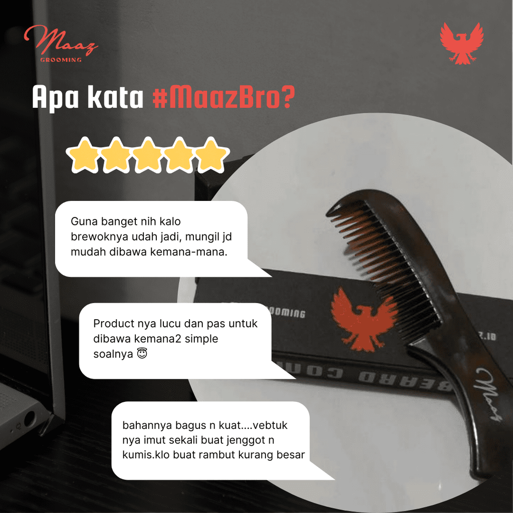 Maaz Grooming Beard Comb